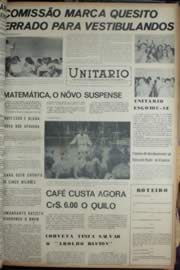 Página do jornal Unitário de janeiro de 1972