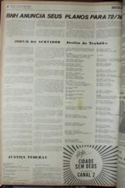 Página do jornal Unitário de janeiro de 1972