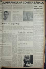 Página do jornal Unitário de janeiro de 1972