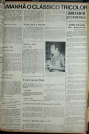 Página do jornal Unitário de janeiro de 1972
