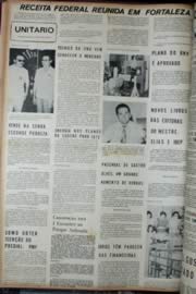 Página do jornal Unitário de janeiro de 1972