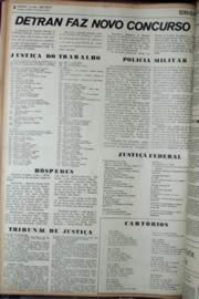Página do jornal Unitário de janeiro de 1972