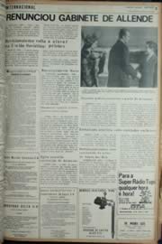 Página do jornal Unitário de janeiro de 1972