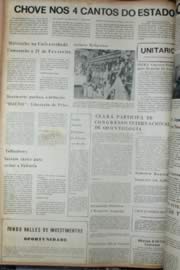 Página do jornal Unitário de janeiro de 1972