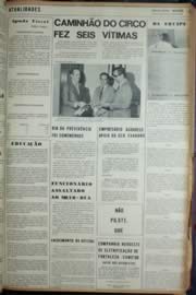 Página do jornal Unitário de janeiro de 1972