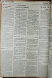 Página do jornal Unitário de janeiro de 1972