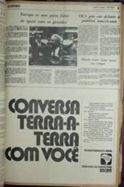 Página do jornal Unitário de janeiro de 1972