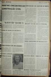 Página do jornal Unitário de janeiro de 1972
