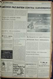 Página do jornal Unitário de janeiro de 1972