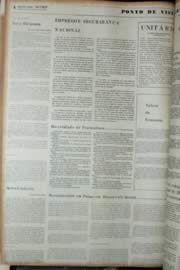 Página do jornal Unitário de fevereiro de 1972