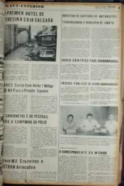 Página do jornal Unitário de fevereiro de 1972