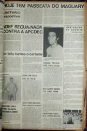 Página do jornal Unitário de fevereiro de 1972