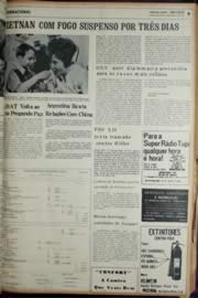 Página do jornal Unitário de fevereiro de 1972