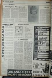 Página do jornal Unitário de fevereiro de 1972