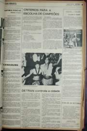 Página do jornal Unitário de fevereiro de 1972