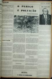 Página do jornal Unitário de fevereiro de 1972
