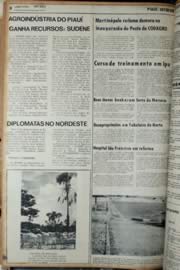 Página do jornal Unitário de fevereiro de 1972