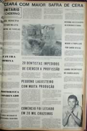 Página do jornal Unitário de fevereiro de 1972