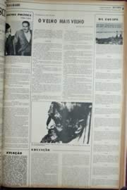 Página do jornal Unitário de março de 1972
