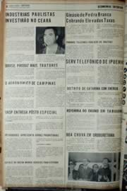 Página do jornal Unitário de março de 1972