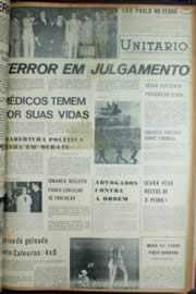 Página do jornal Unitário de março de 1972