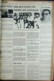 Página do jornal Unitário de março de 1972