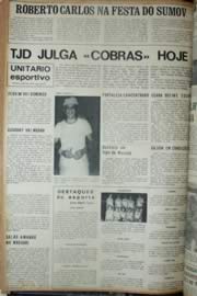 Página do jornal Unitário de março de 1972