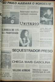 Página do jornal Unitário de março de 1972