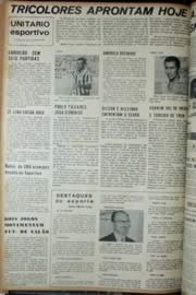 Página do jornal Unitário de março de 1972