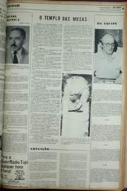 Página do jornal Unitário de março de 1972