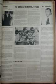 Página do jornal Unitário de março de 1972