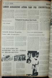 Página do jornal Unitário de março de 1972