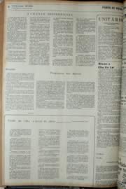 Página do jornal Unitário de março de 1972