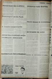 Página do jornal Unitário de março de 1972