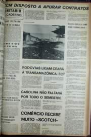 Página do jornal Unitário de março de 1972