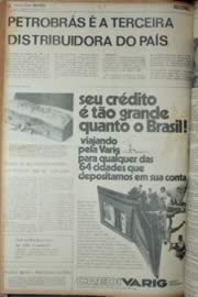 Página do jornal Unitário de março de 1972