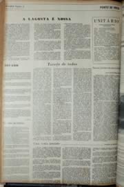Página do jornal Unitário de março de 1972