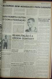 Página do jornal Unitário de março de 1972