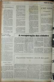 Página do jornal Unitário de março de 1972