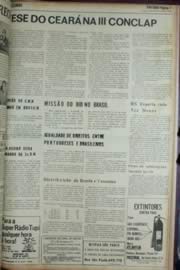 Página do jornal Unitário de março de 1972