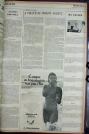 Página do jornal Unitário de março de 1972