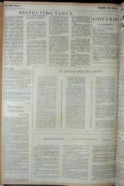 Página do jornal Unitário de março de 1972