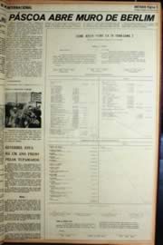Página do jornal Unitário de abril de 1972