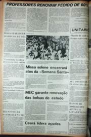 Página do jornal Unitário de abril de 1972