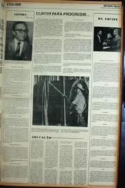 Página do jornal Unitário de abril de 1972