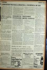Página do jornal Unitário de abril de 1972