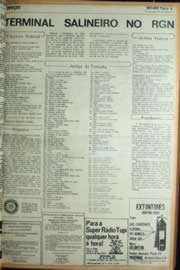 Página do jornal Unitário de abril de 1972