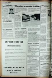 Página do jornal Unitário de abril de 1972