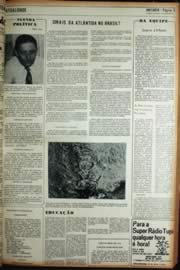 Página do jornal Unitário de abril de 1972