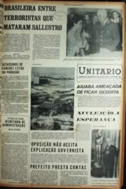 Página do jornal Unitário de abril de 1972